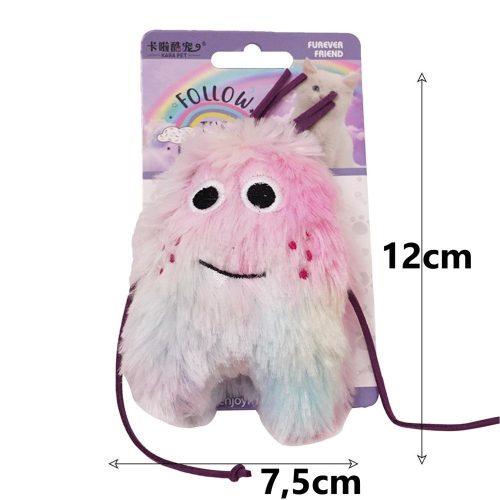 Rajzfilmes macska szőrös játék -csörgő papír és macskamentával