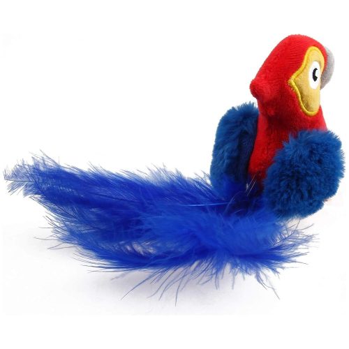 Macskamentás plüss papagáj macskáknak