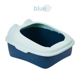 Félig elzárt macska alomtálca-kicsi - Kék