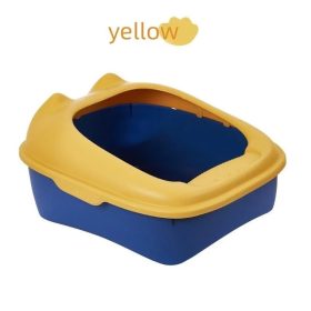Félig elzárt macska alomtálca-kicsi - Sárga