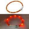 LED vágható világítós nyakörv- 56cm - Narancs