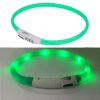 LED vágható világítós nyakörv- 56cm - Zöld
