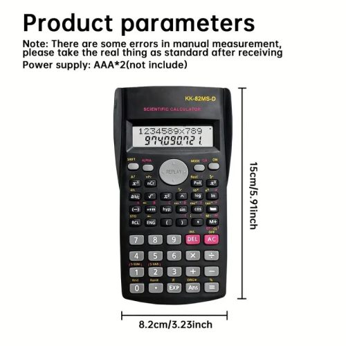 Hordozható tudományos számológép 240 funkcióval - 10+2jegyű