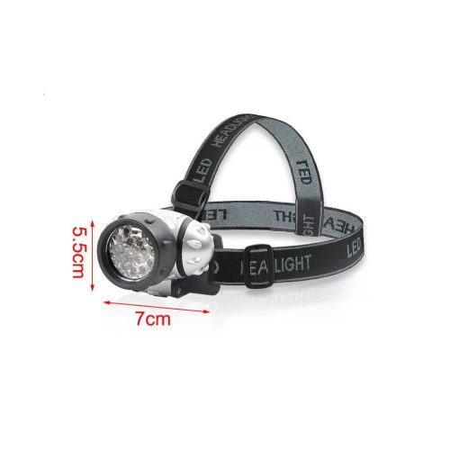 LED-es Fejlámpa Kemping Lámpa – 19 LED