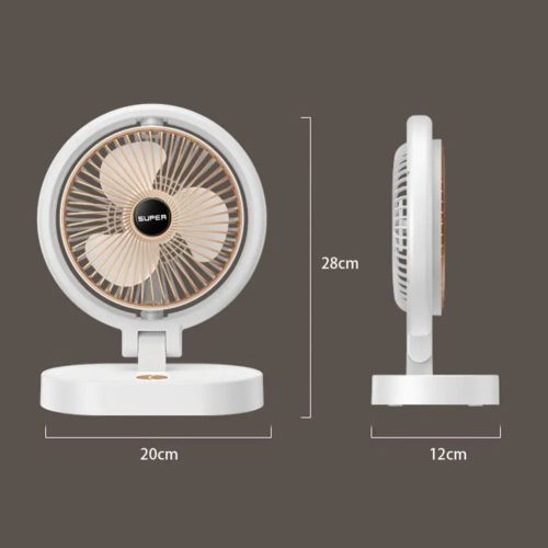 Forgatható vezeték nélküli asztali ventilátor - 3 sebességfokozat