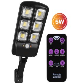   Napelemes Mozgásérzékelő Fali Lámpa Távirányítóval - 5W