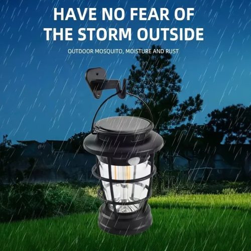 Napelemes Mozgásérzékelő Kemping Lámpa 5W - 4 világítási mód