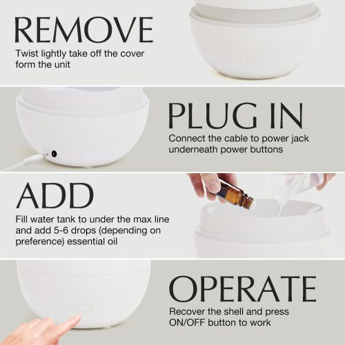 Modern láng hatású ultrahangos aroma diffúzor éjszakai fénnyel - 150ml