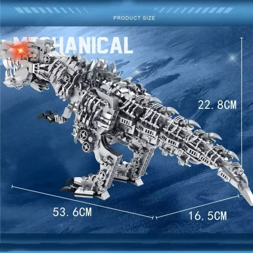 Mechanikus T-Rex dinoszaurusz építőkocka - 1766db