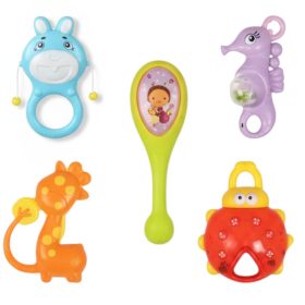 5 db-os baba csörgő játékszett