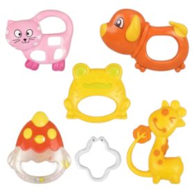 6 db-os baba csörgő játékszett