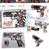 Graffiti mintás vízgyöngy-lövő játékpisztoly, Glock stílus - 20 cm