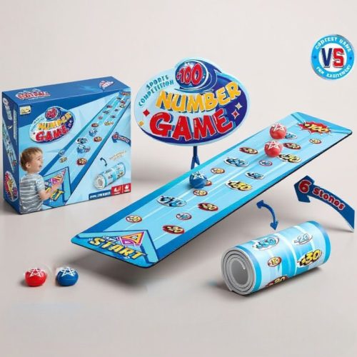 Pontgyűjtő ügyességi társas versenyző szőnyeg gyerekeknek