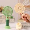 Hordozható mini kézi,asztali ventilátor telefontartóval