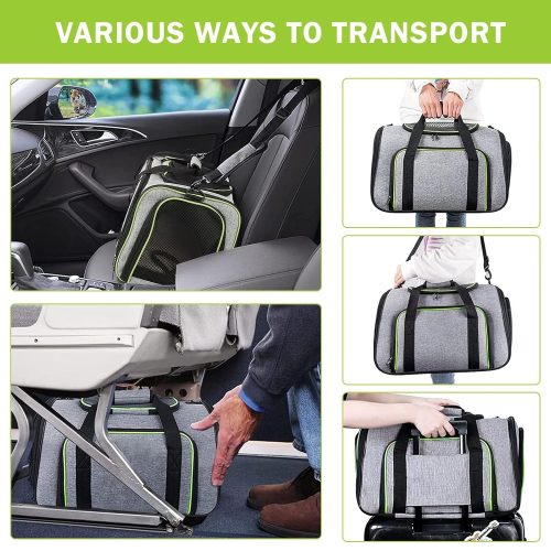 Bővíthető és összecsukható kisállat utazó táska - Rózsaszín