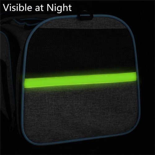 Bővíthető és összecsukható kisállat utazó táska - Rózsaszín