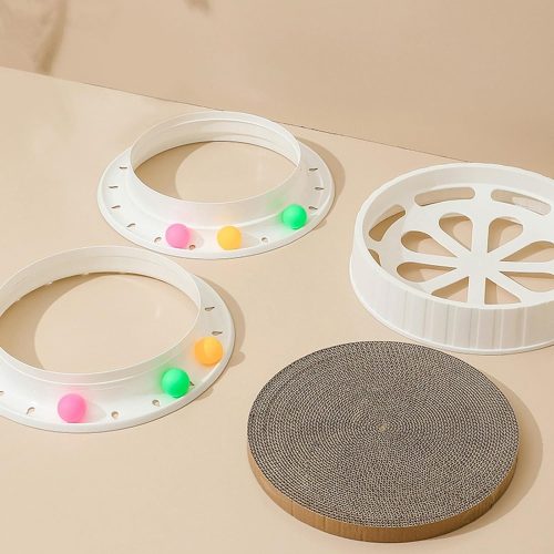 3rétegű macska kaparó  játék-csörgővel