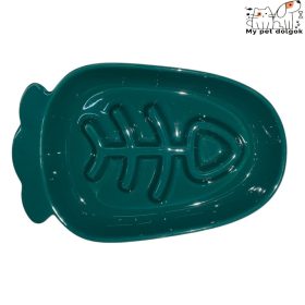   Hal mintájú kerámia evéslassító cicatál - Smaragdzöld