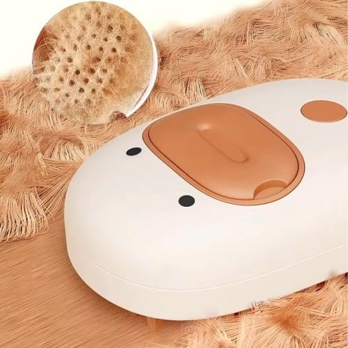 3 in1 Elektromos gőzös masszázs kefe - kacsa design - Fehér