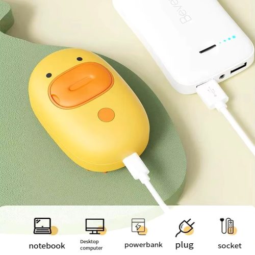 3 in1 Elektromos gőzös masszázs kefe - kacsa design - Sárga