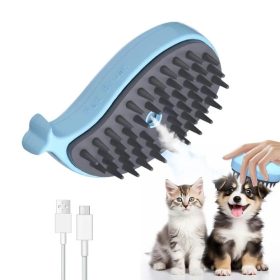 3 az 1-ben Elektromos gőzös macskakefe - bálna - kék