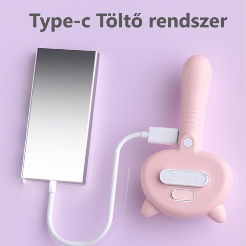 Kisállat gőzös masszázskefe,öntisztító fésű - Sárga