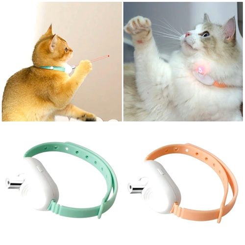 Lézeres macskajátszó nyakörv - Zöld