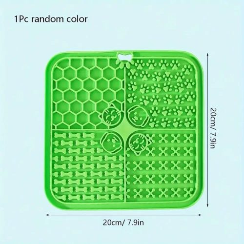 Prémium kisállat evéslassító nyalószőnyeg,kutya-macska mintázattal