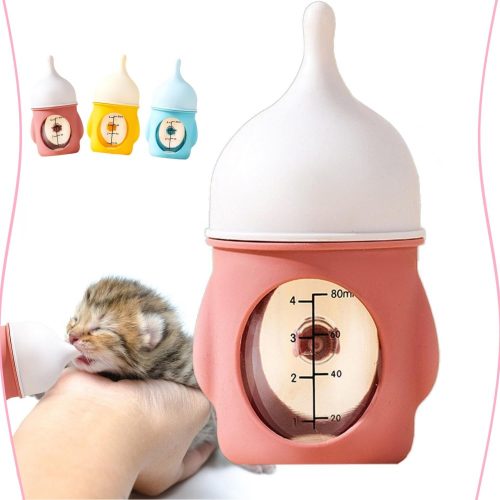  Innovatív szivárgásgátló cumisüveg kisállatoknak-80ml