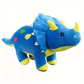 Dinoszaurusz Triceratopsz Plüss 40cm, Kék