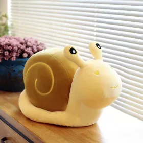 Cuki Plüss Csiga – 18 cm, Sárga