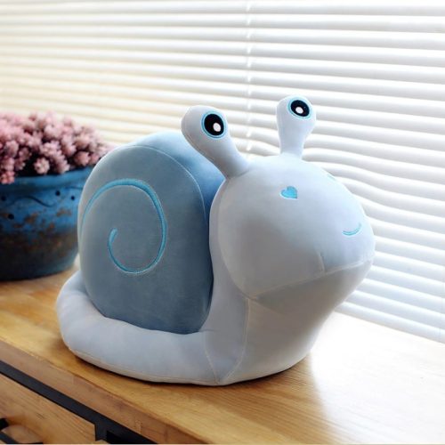 Cuki Plüss Csiga – 18 cm, Kék