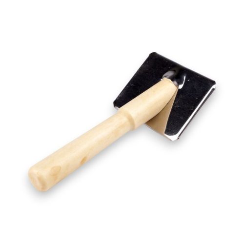 Kisállat szőrápoló kefe fa nyéllel-12x6cm