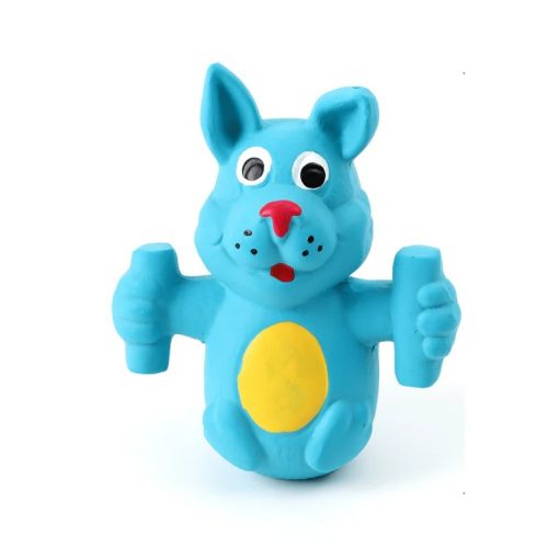 Kisállat csipogó latex nyúl - Kék