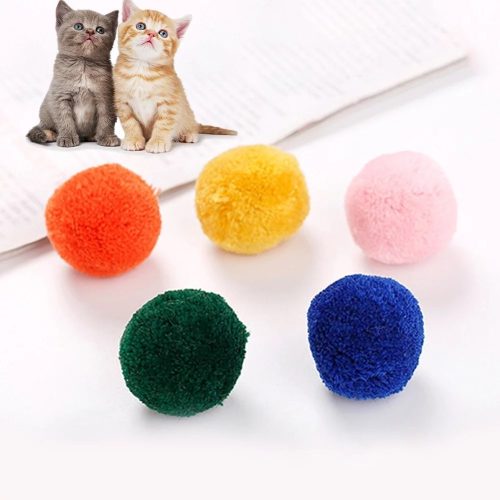 Nunbell plüss labda játék cicáknak-2db