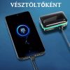 E10 MiPods ,Bluetooth Gamer Fülhallgató LCD kijelzővel -2000mAh Vésztöltő
