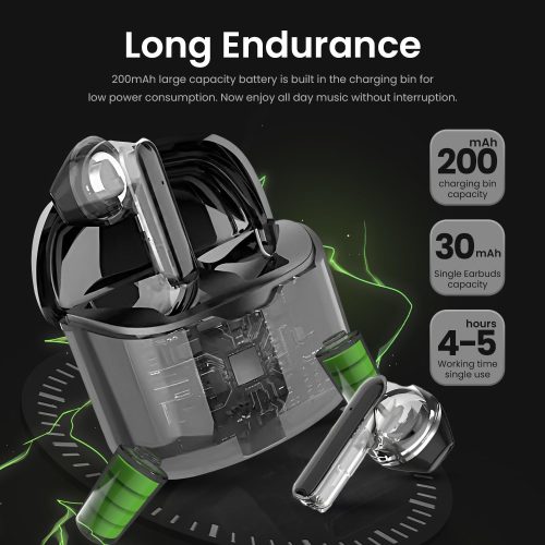 E10 MiPods ,TWS Bluetooth Gamer Fülhallgató LCD kijelzővel