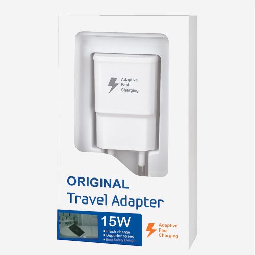 Original hálózati gyorstöltő adapter 15W- Univerzális USB