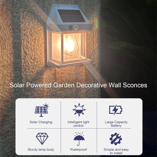 Solar Mozgásérzékelő Napelemes Kültéri Lámpa-DK-888