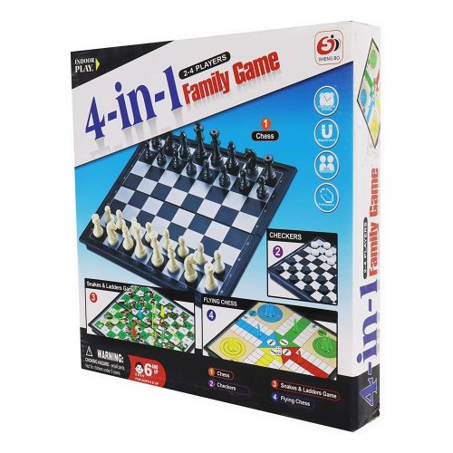4 az 1-ben Családi Társasjáték Készlet Nagy