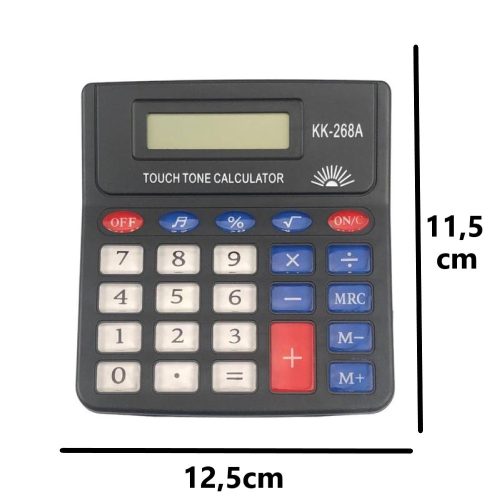 Irodai Számológép – 8 számjegyű, dallamos