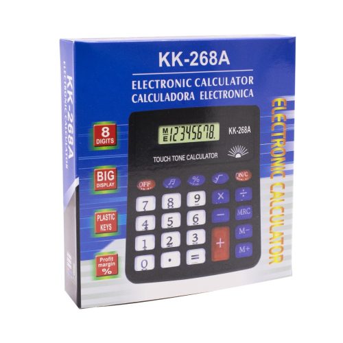 Irodai Számológép – 8 számjegyű, dallamos