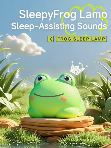 Puhatapintású Béka Szilikon Éjszakai Fény – Színes és Meleg fényű