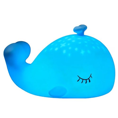 Puhatapintású Bálna Szilikon Éjszakai Fény – Színes és Meleg fényű