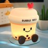 Bubble Tea Szilikon Éjszakai Fény – Aranyos LED Lámpa