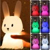 Bunny Szilikon Éjszakai Fény – Puha Tapintású LED Lámpa