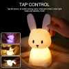 Bunny Szilikon Éjszakai Fény – Puha Tapintású LED Lámpa