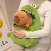 Capybara plüss játék dinoszaurusz szájában 32cm