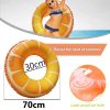 Felfújható Narancs Mintájú Úszógumi Gyerekeknek – 70 cm
