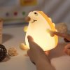 Szilikon sünis éjjeli lámpa - meleg fényű, puha tapintású éjszakai fény